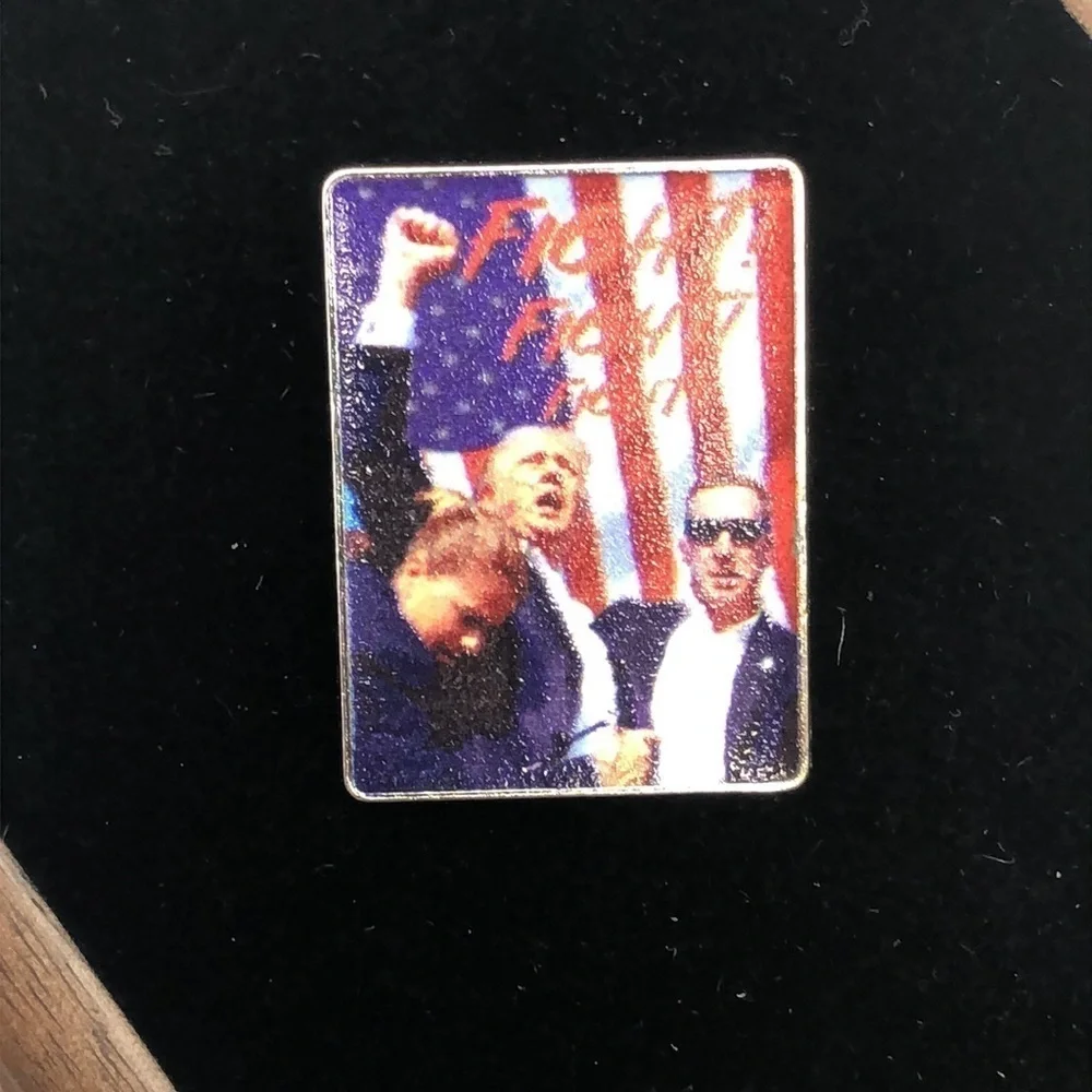 3/$25 Fight, Fight, Fight Donald J. Trump Unisex Political Pin